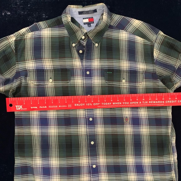 TOMMY HILFIGER Light Flannel Plaid Shirt - Picture 3 of 5